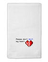 Please Don't Break My Heart Code 11&#x22;x18&#x22; Dish Fingertip Towel-Fingertip Towel-TooLoud-White-Davson Sales