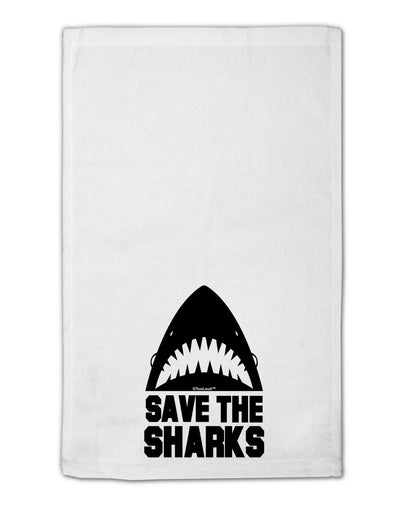 Save The Sharks 11&#x22;x18&#x22; Dish Fingertip Towel-Fingertip Towel-TooLoud-White-Davson Sales