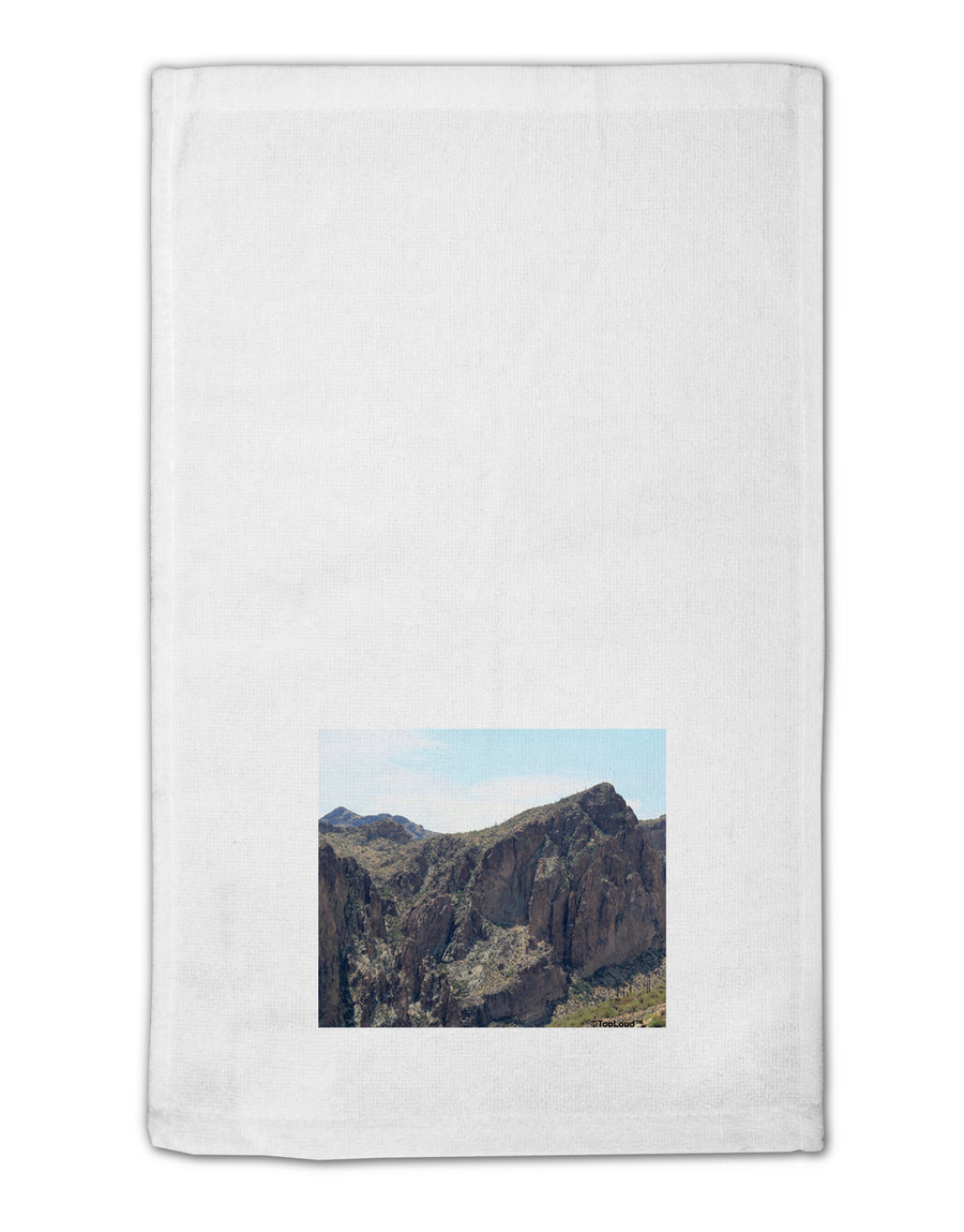 Arizona Saguaro Lake Mountains 11&#x22;x18&#x22; Dish Fingertip Towel-Fingertip Towel-TooLoud-White-Davson Sales