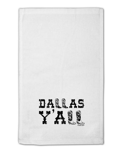 Dallas Y'all - Boots - Texas Pride 11&#x22;x18&#x22; Dish Fingertip Towel by TooLoud-Fingertip Towel-TooLoud-White-Davson Sales