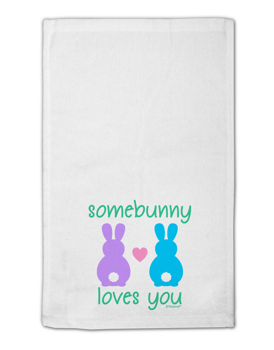 Somebunny Loves You 11&#x22;x18&#x22; Dish Fingertip Towel by TooLoud-Fingertip Towel-TooLoud-White-Davson Sales