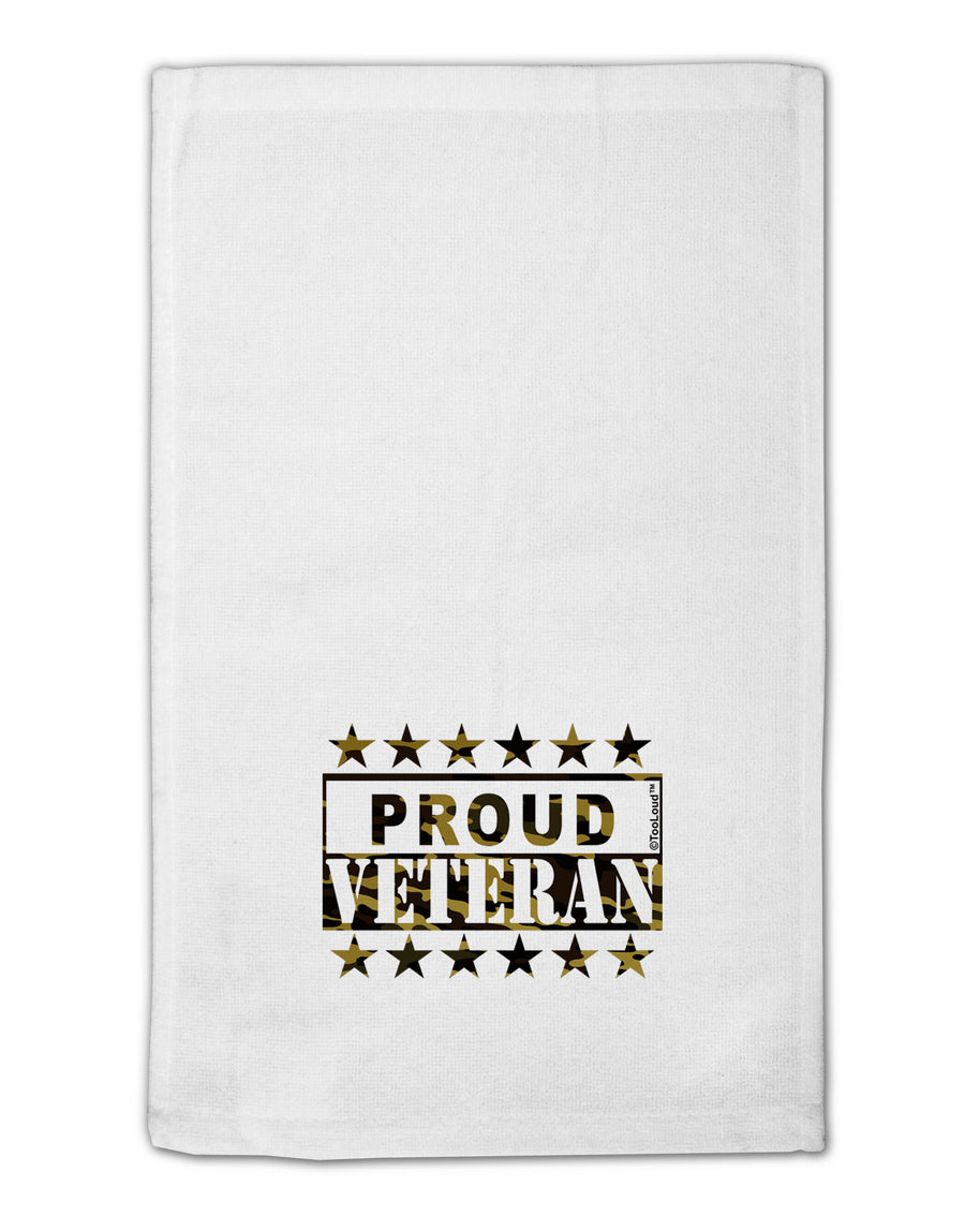 Proud Veteran Camo 11&#x22;x18&#x22; Dish Fingertip Towel-Fingertip Towel-TooLoud-White-Davson Sales