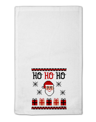 Ho Ho Ho Ugly Christmas Sweater 11&#x22;x18&#x22; Dish Fingertip Towel-Fingertip Towel-TooLoud-White-Davson Sales