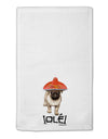 Pug Dog with Pink Sombrero - Ole 11&#x22;x18&#x22; Dish Fingertip Towel by TooLoud-Fingertip Towel-TooLoud-White-Davson Sales