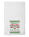 Merry Christmas Ugly Christmas Sweater 11&#x22;x18&#x22; Dish Fingertip Towel-Fingertip Towel-TooLoud-White-Davson Sales