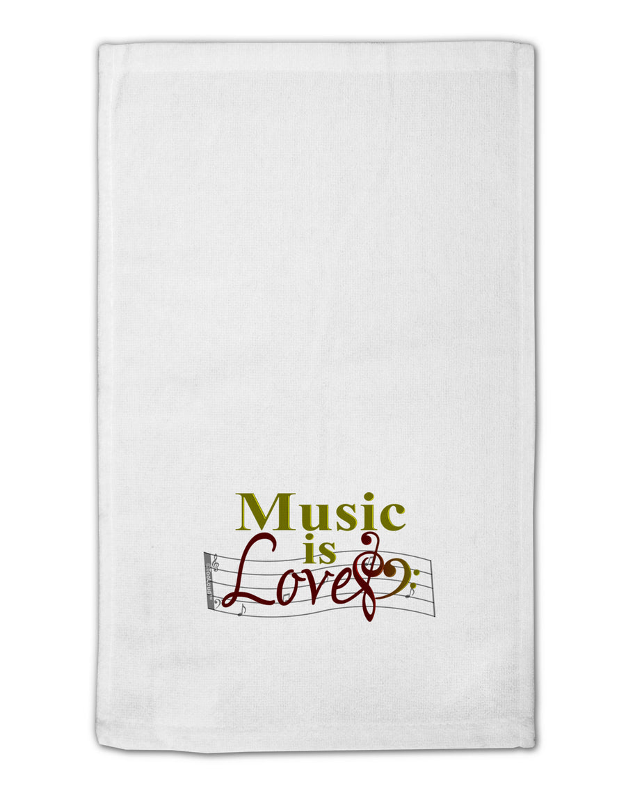 Music Is Love 11&#x22;x18&#x22; Dish Fingertip Towel-Fingertip Towel-TooLoud-White-Davson Sales