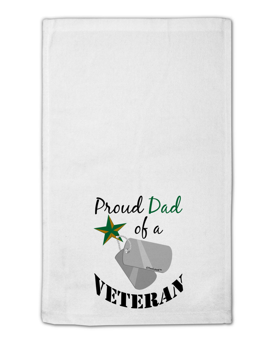 Dad of Veteran 11&#x22;x18&#x22; Dish Fingertip Towel-Fingertip Towel-TooLoud-White-Davson Sales