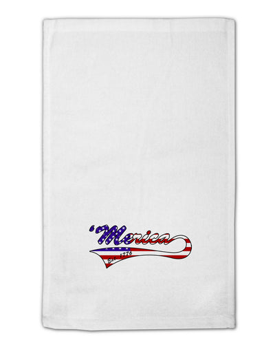 Merica Established 1776 - American Flag Style 11&#x22;x18&#x22; Dish Fingertip Towel by TooLoud-Fingertip Towel-TooLoud-White-Davson Sales