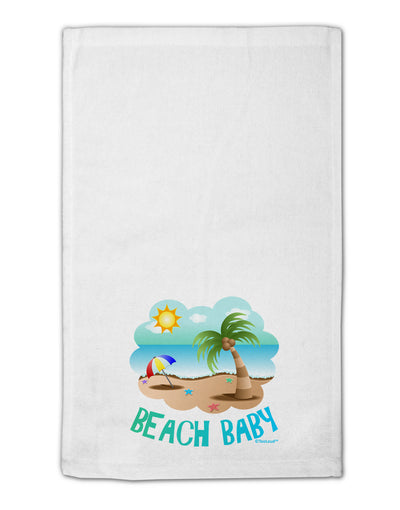 Fun Summer Beach Scene - Beach Baby 11&#x22;x18&#x22; Dish Fingertip Towel by TooLoud-Fingertip Towel-TooLoud-White-Davson Sales