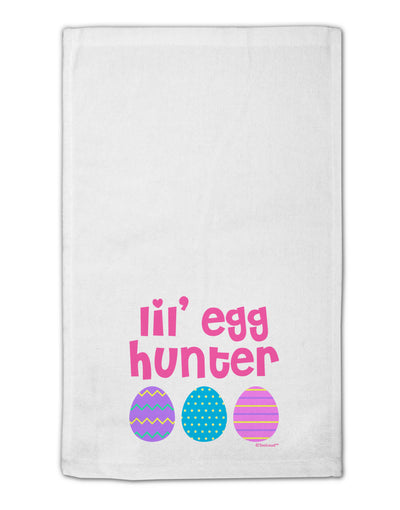 Lil' Egg Hunter - Easter - Pink 11&#x22;x18&#x22; Dish Fingertip Towel by TooLoud-Fingertip Towel-TooLoud-White-Davson Sales