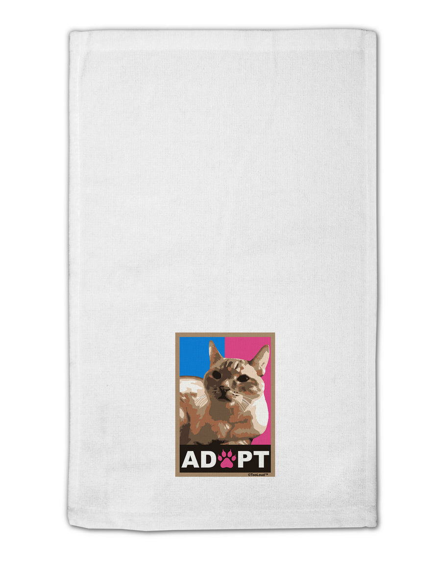 Adopt Cute Kitty Cat Adoption 11&#x22;x18&#x22; Dish Fingertip Towel-Fingertip Towel-TooLoud-White-Davson Sales