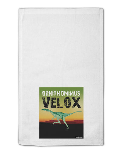 Ornithomimus Velox - With Name 11&#x22;x18&#x22; Dish Fingertip Towel by TooLoud-Fingertip Towel-TooLoud-White-Davson Sales