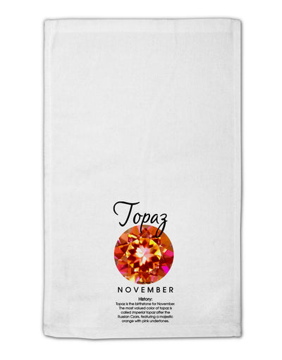 Birthstone Topaz 11&#x22;x18&#x22; Dish Fingertip Towel by TooLoud-Fingertip Towel-TooLoud-White-Davson Sales