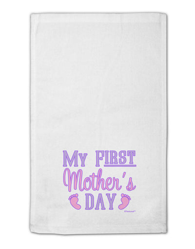 My First Mother's Day - Baby Feet - Pink 11&#x22;x18&#x22; Dish Fingertip Towel by TooLoud-Fingertip Towel-TooLoud-White-Davson Sales