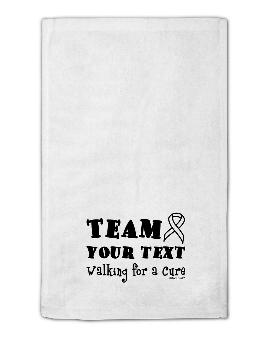 Personalized Team -Name- Walking for a Cure 11&#x22;x18&#x22; Dish Fingertip Towel-Fingertip Towel-TooLoud-White-Davson Sales