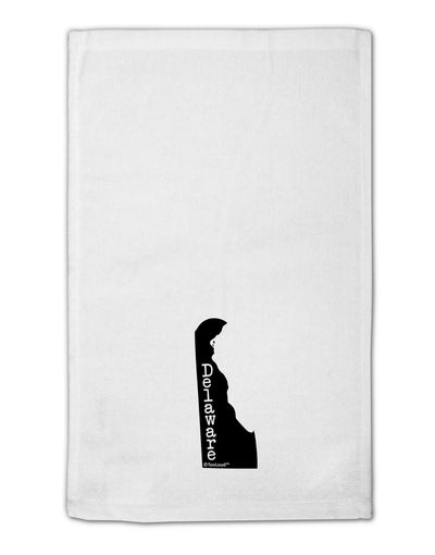 Delaware - United States Shape 11&#x22;x18&#x22; Dish Fingertip Towel-Fingertip Towel-TooLoud-White-Davson Sales