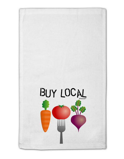 Buy Local - Vegetables Design 11&#x22;x18&#x22; Dish Fingertip Towel-Fingertip Towel-TooLoud-White-Davson Sales