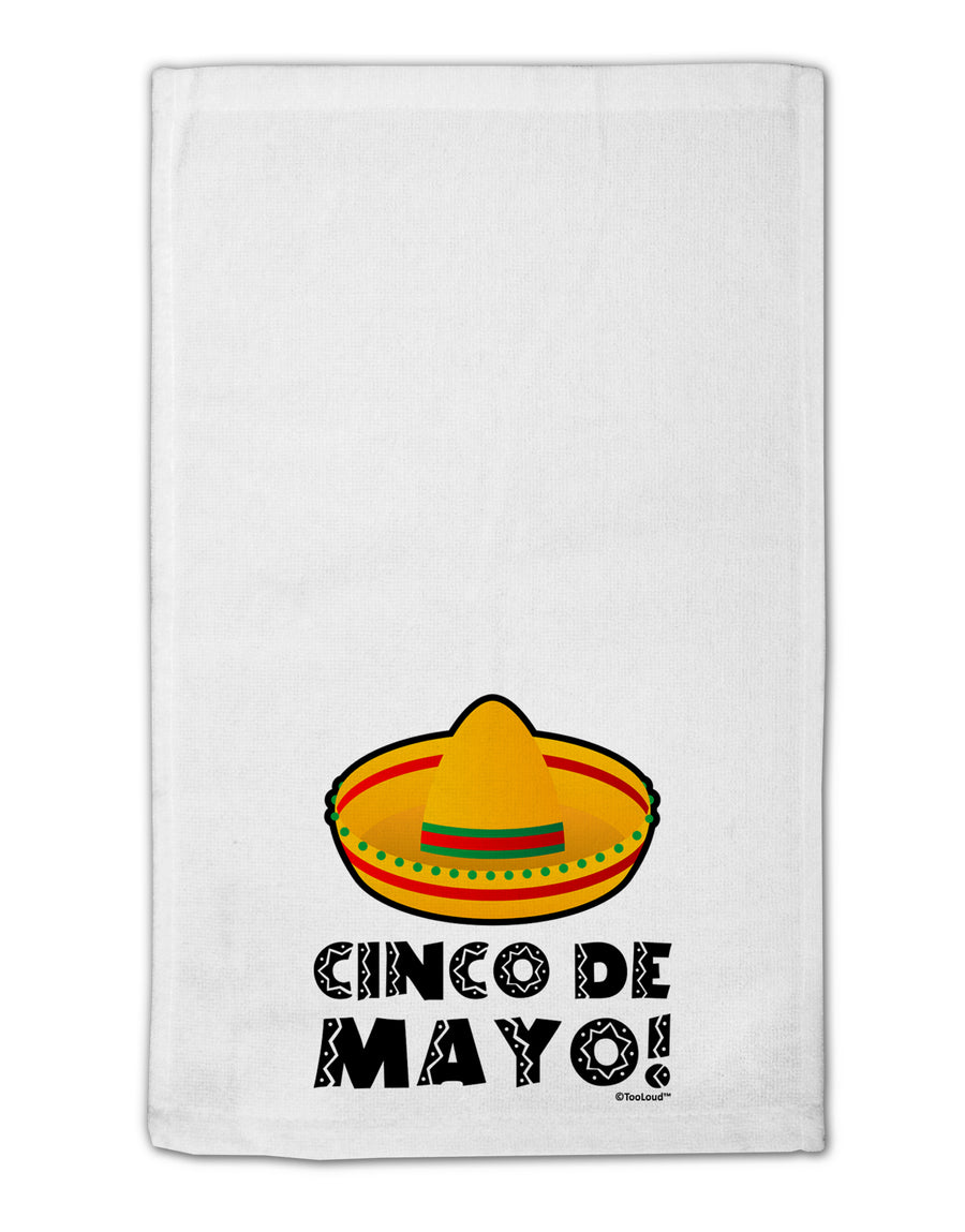 Sombrero Design - Cinco de Mayo 11&#x22;x18&#x22; Dish Fingertip Towel by TooLoud-Fingertip Towel-TooLoud-White-Davson Sales