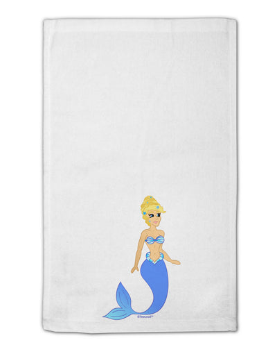 Mermaid Design - Blue 11&#x22;x18&#x22; Dish Fingertip Towel-Fingertip Towel-TooLoud-White-Davson Sales