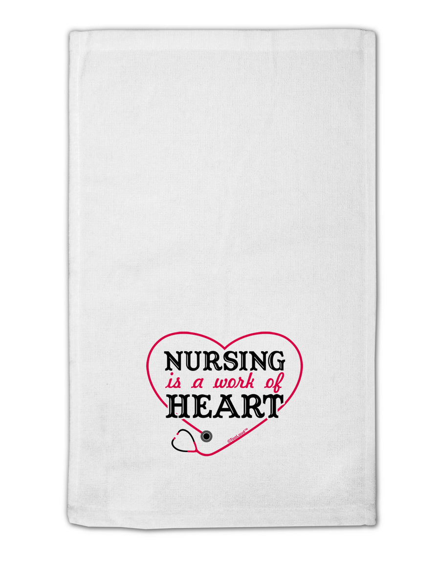 Nursing Is A Work Of Heart 11&#x22;x18&#x22; Dish Fingertip Towel-Fingertip Towel-TooLoud-White-Davson Sales