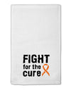 Fight for the Cure - Orange Ribbon Leukemia 11&#x22;x18&#x22; Dish Fingertip Towel-Fingertip Towel-TooLoud-White-Davson Sales