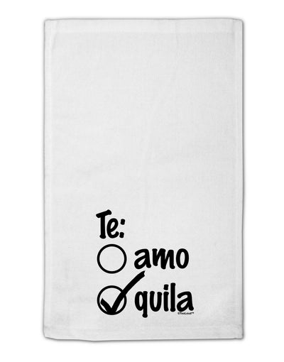 Tequila Checkmark Design 11&#x22;x18&#x22; Dish Fingertip Towel by TooLoud-Fingertip Towel-TooLoud-White-Davson Sales