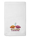 Kissy Clownfish Only Fish In The Sea 11&#x22;x18&#x22; Dish Fingertip Towel-Fingertip Towel-TooLoud-White-Davson Sales