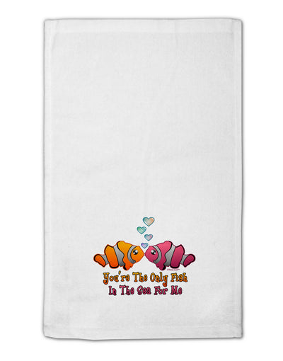 Kissy Clownfish Only Fish In The Sea 11&#x22;x18&#x22; Dish Fingertip Towel-Fingertip Towel-TooLoud-White-Davson Sales