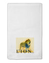 Lion Watercolor 1 Text 11&#x22;x18&#x22; Dish Fingertip Towel-Fingertip Towel-TooLoud-White-Davson Sales