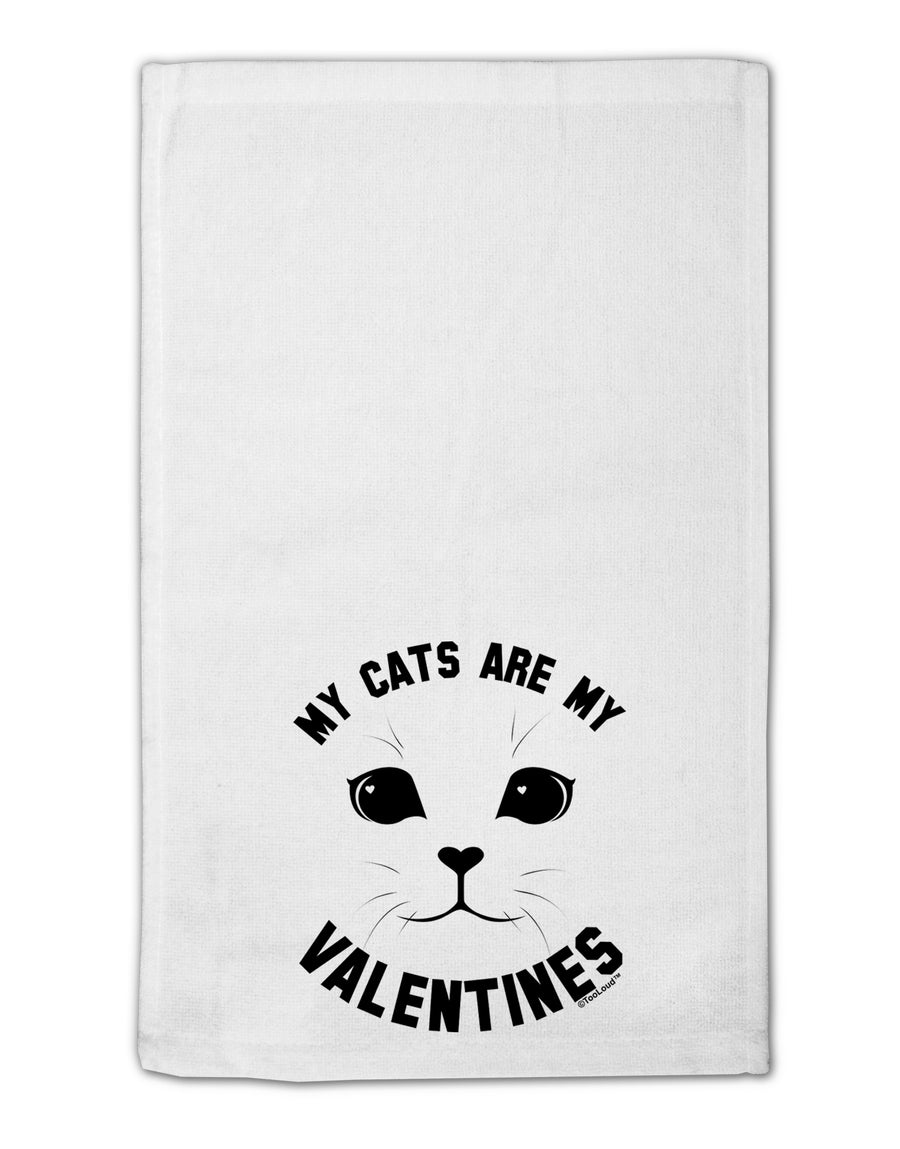 My Cats are my Valentines 11&#x22;x18&#x22; Dish Fingertip Towel by TooLoud-TooLoud-White-Davson Sales