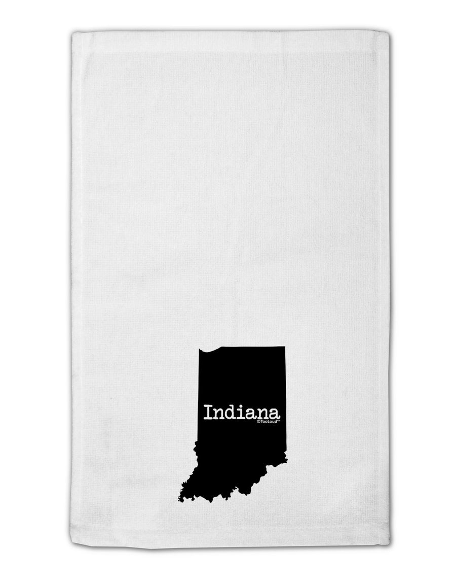 Indiana - United States Shape 11&#x22;x18&#x22; Dish Fingertip Towel-Fingertip Towel-TooLoud-White-Davson Sales