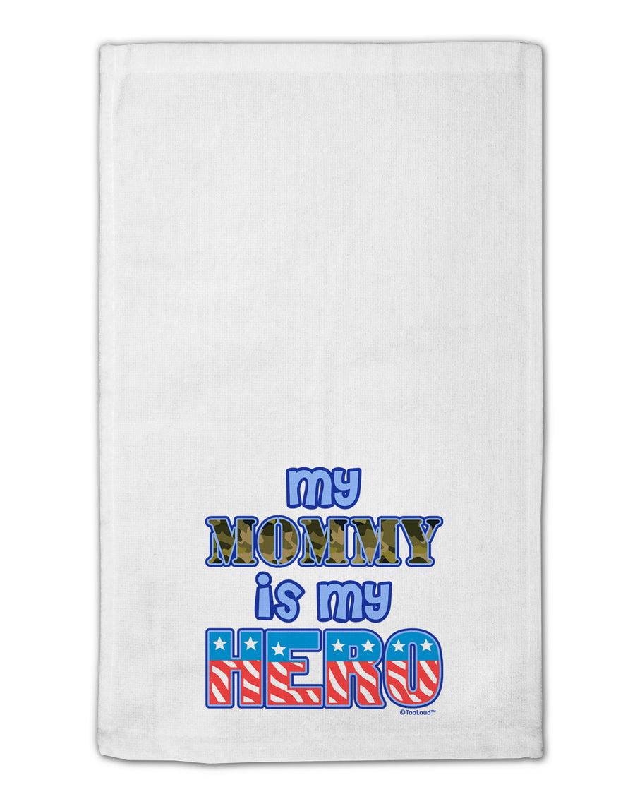 My Mommy is My Hero - Armed Forces - Blue 11&#x22;x18&#x22; Dish Fingertip Towel by TooLoud-Fingertip Towel-TooLoud-White-Davson Sales