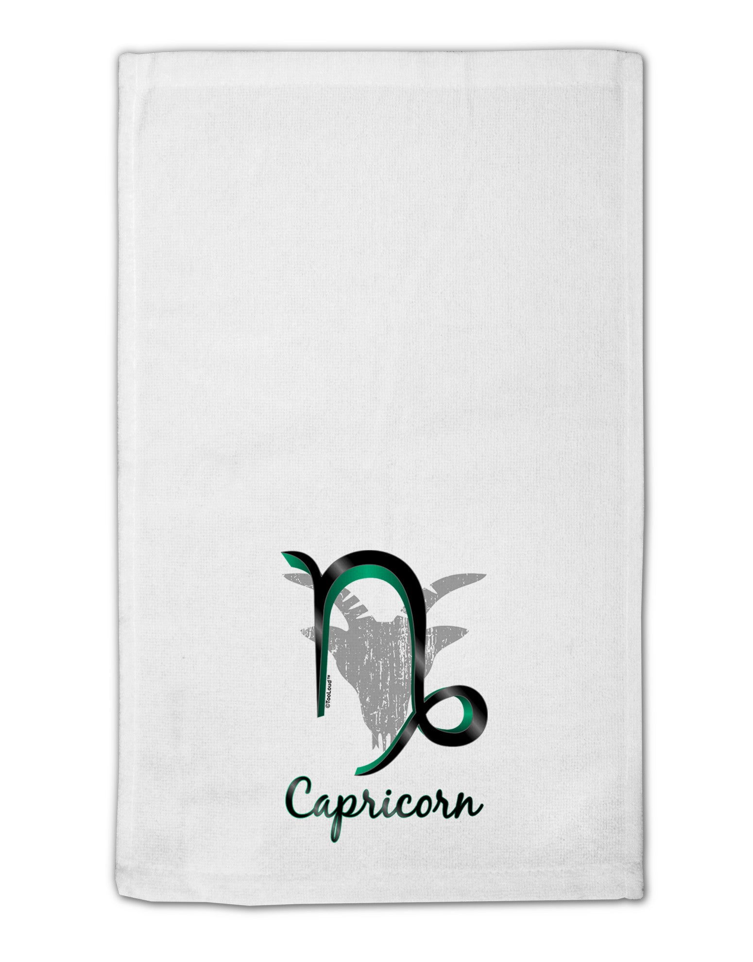 Capricorn Symbol 11&#x22;x18&#x22; Dish Fingertip Towel-Fingertip Towel-TooLoud-White-Davson Sales
