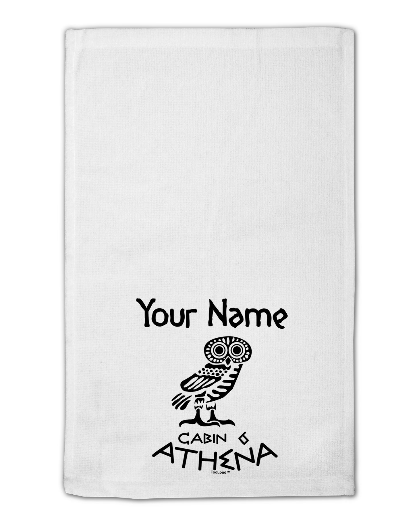 Personalized Cabin 6 Athena 11&#x22;x18&#x22; Dish Fingertip Towel by TooLoud-Fingertip Towel-TooLoud-White-Davson Sales