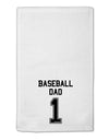 Baseball Dad Jersey 11&#x22;x18&#x22; Dish Fingertip Towel by TooLoud-Fingertip Towel-TooLoud-White-Davson Sales