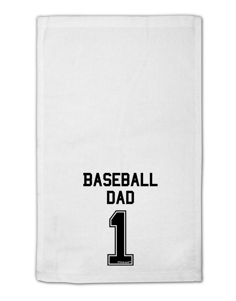 Baseball Dad Jersey 11&#x22;x18&#x22; Dish Fingertip Towel by TooLoud-Fingertip Towel-TooLoud-White-Davson Sales