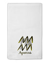 Aquarius Symbol 11&#x22;x18&#x22; Dish Fingertip Towel-Fingertip Towel-TooLoud-White-Davson Sales