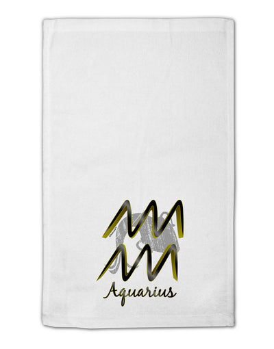 Aquarius Symbol 11&#x22;x18&#x22; Dish Fingertip Towel-Fingertip Towel-TooLoud-White-Davson Sales