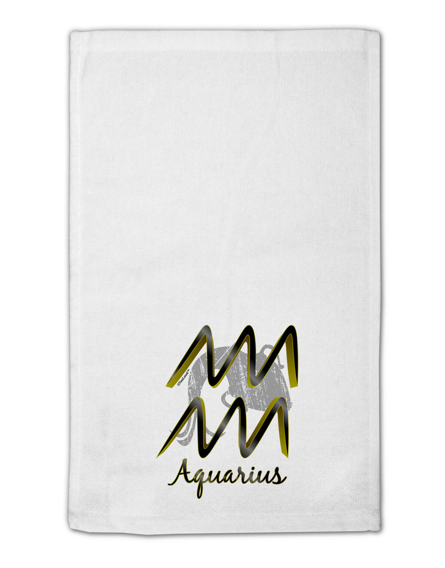 Aquarius Symbol 11&#x22;x18&#x22; Dish Fingertip Towel-Fingertip Towel-TooLoud-White-Davson Sales