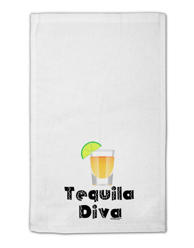 Tequila Diva - Cinco de Mayo Design 11&#x22;x18&#x22; Dish Fingertip Towel by TooLoud-Fingertip Towel-TooLoud-White-Davson Sales