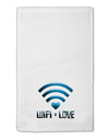 TooLoud Wifi Equals Love 11&#x22;x18&#x22; Dish Fingertip Towel-Fingertip Towel-TooLoud-White-Davson Sales