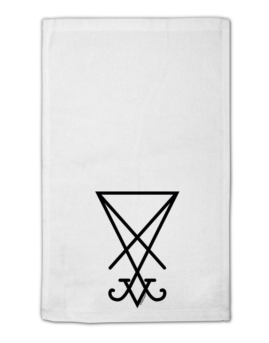 Sigil of Lucifer - Seal of Satan 11&#x22;x18&#x22; Dish Fingertip Towel-Fingertip Towel-TooLoud-White-Davson Sales