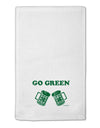 Go Green - St. Patrick's Day Green Beer 11&#x22;x18&#x22; Dish Fingertip Towel by TooLoud-Fingertip Towel-TooLoud-White-Davson Sales