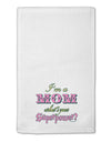 I'm a Mom - What's Your Superpower - Pink 11&#x22;x18&#x22; Dish Fingertip Towel by TooLoud-Fingertip Towel-TooLoud-White-Davson Sales