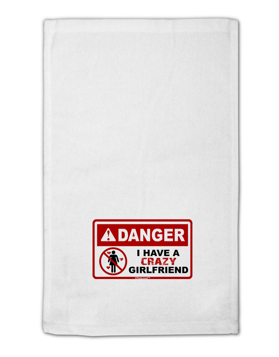 Danger - Crazy Girlfriend 11&#x22;x18&#x22; Dish Fingertip Towel-Fingertip Towel-TooLoud-White-Davson Sales