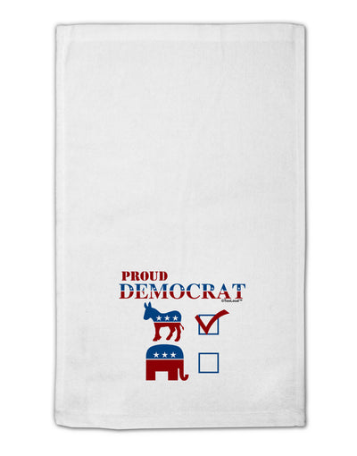 Proud Democrat Checkmark 11&#x22;x18&#x22; Dish Fingertip Towel-Fingertip Towel-TooLoud-White-Davson Sales