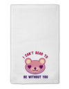 I Can't Bear to be Without You 11&#x22;x18&#x22; Dish Fingertip Towel by TooLoud-Fingertip Towel-TooLoud-White-Davson Sales