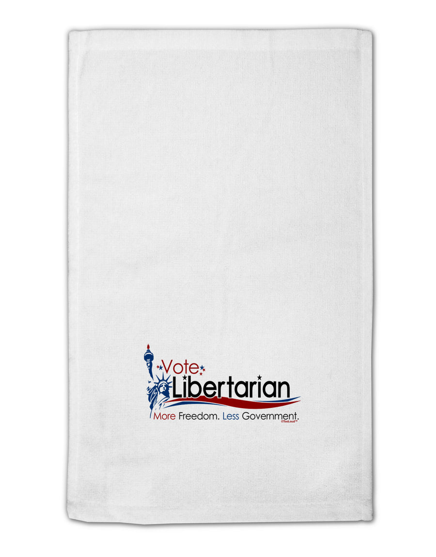 Libertarian Slogan 11&#x22;x18&#x22; Dish Fingertip Towel-Fingertip Towel-TooLoud-White-Davson Sales