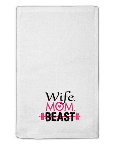 Wife Mom Beast 11&#x22;x18&#x22; Dish Fingertip Towel-Fingertip Towel-TooLoud-White-Davson Sales