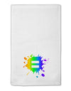 Equal Rainbow Paint Splatter 11&#x22;x18&#x22; Dish Fingertip Towel by TooLoud-Fingertip Towel-TooLoud-White-Davson Sales